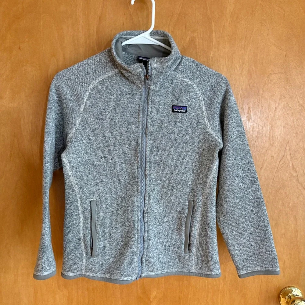 Patagonia Better Sweater Kids Size L 12 Grey Full Zip Fleece Jacket 25538